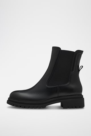 Bottines en cuir - Noir