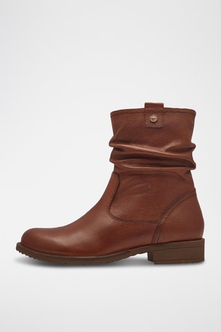 Bottines en cuir - Marron