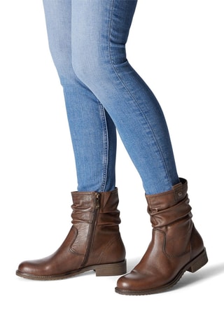 Bottines en cuir - Marron