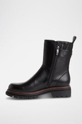Bottines en cuir - Noir