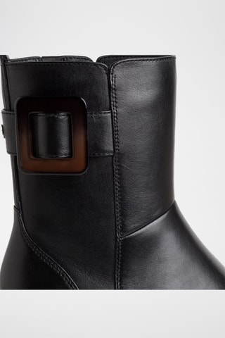 Bottines en cuir - Noir