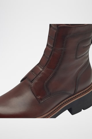 Bottines en cuir - Marron foncé