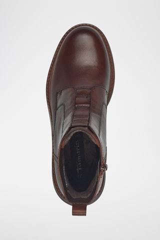 Bottines en cuir - Marron foncé
