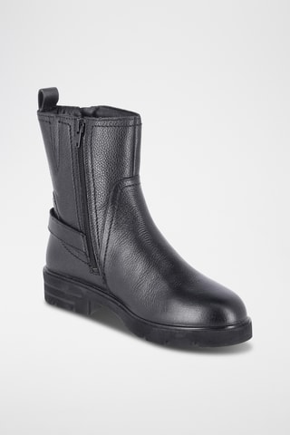 Bottines en cuir - Noir