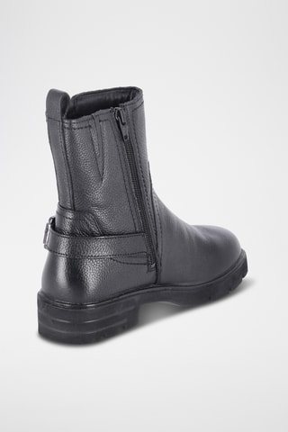 Bottines en cuir - Noir