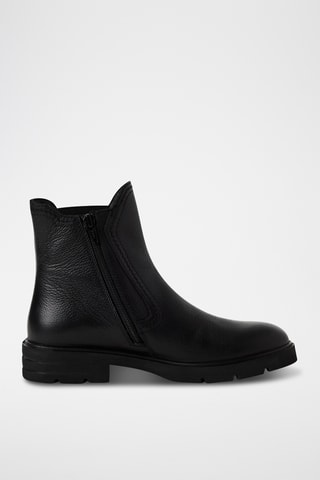 Bottines en cuir - Noir