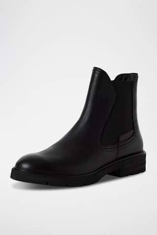 Bottines en cuir - Noir
