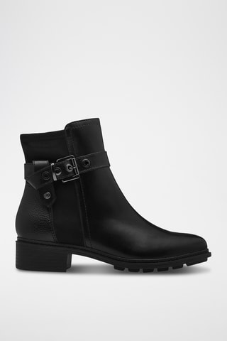Bottines en cuir - Noir
