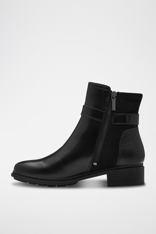 Bottines en cuir - Noir