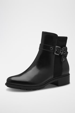 Bottines en cuir - Noir
