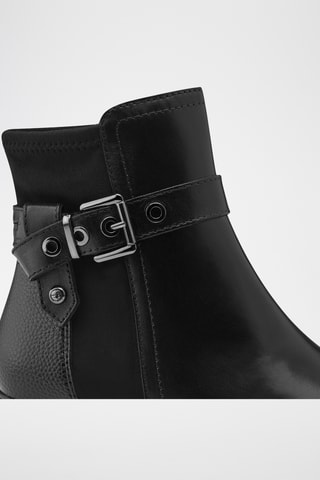 Bottines en cuir - Noir