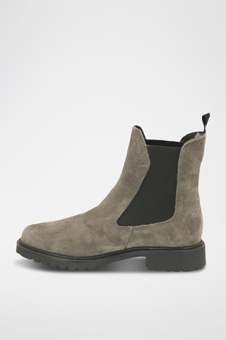 Bottines Chelsea en nubuck - Gris foncé