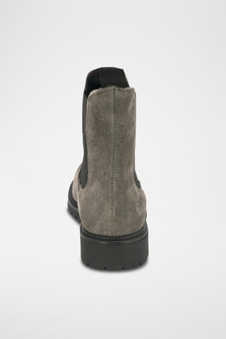 Bottines Chelsea en nubuck - Gris foncé