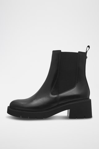 Bottines en cuir - Noir