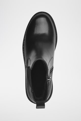 Bottines en cuir - Noir