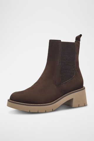 Bottines Chelsea en nubuck - Marron