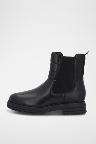 Bottines en cuir - Noir