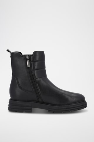Bottines en cuir - Noir
