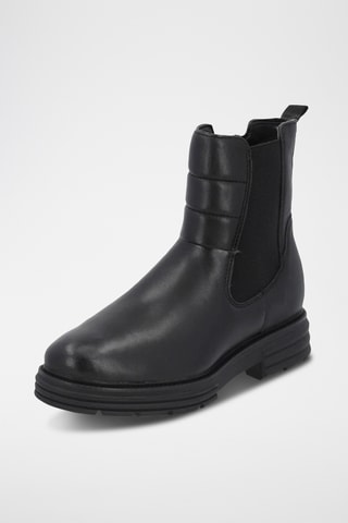 Bottines en cuir - Noir