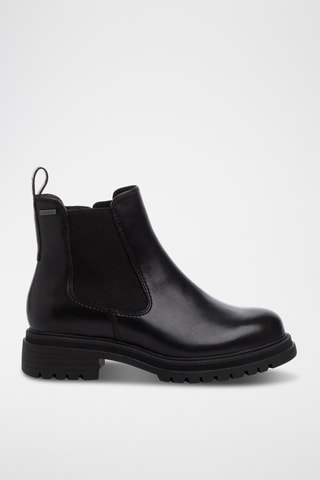 Bottines en cuir - Noir