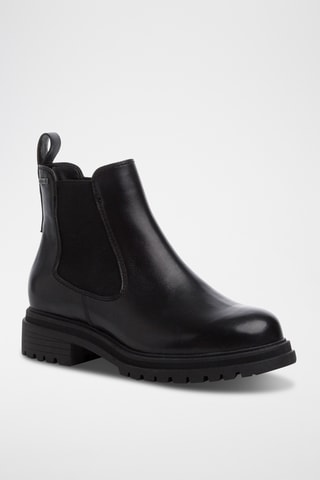 Bottines en cuir - Noir