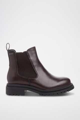 Bottines en cuir - Marron foncé