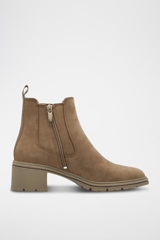 Bottines en nubuck - Beige