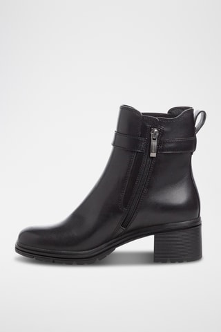 Bottines en cuir - Noir