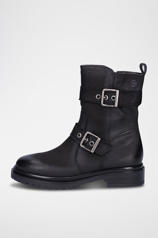 Bottines en cuir - Noir