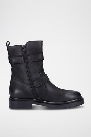 Bottines en cuir - Noir