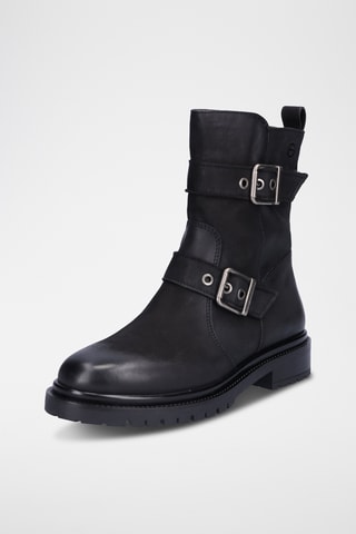 Bottines en cuir - Noir