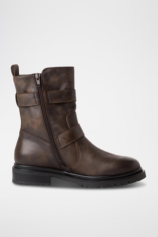 Bottines en cuir - Marron