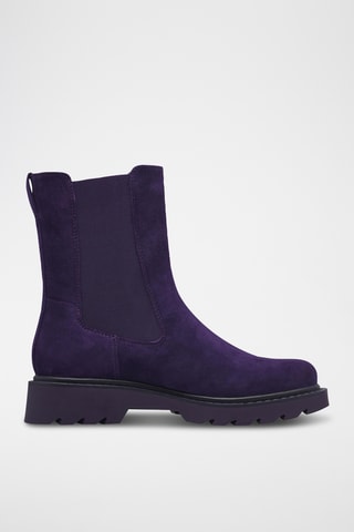 Bottines Chelsea en nubuck - Violet