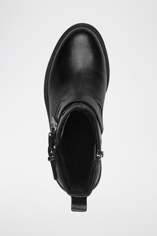 Bottines en cuir - Noir