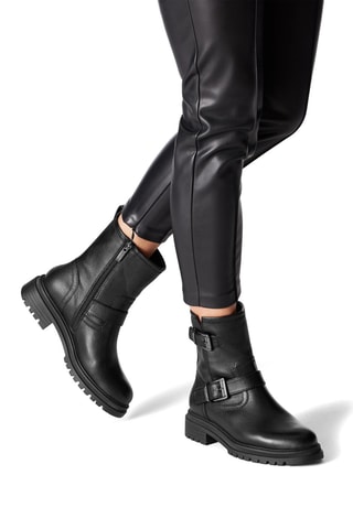 Bottines en cuir - Noir