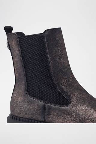 Bottines Chelsea plateformes - Taupe