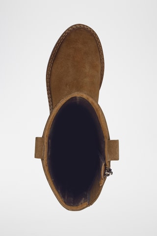 Bottes en nubuck - Beige