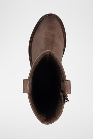 Bottes en cuir - Taupe