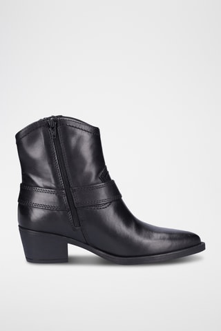 Bottines en cuir - Noir