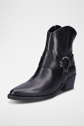 Bottines en cuir - Noir
