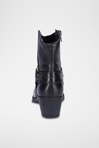 Bottines en cuir - Noir