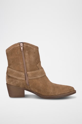 Bottines en nubuck - Marron