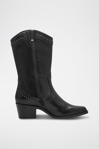 Bottes en cuir - Noir