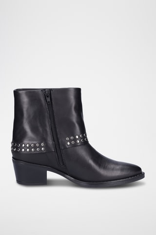 Bottines en cuir - Noir