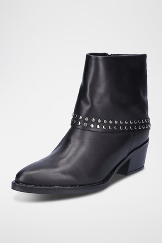 Bottines en cuir - Noir