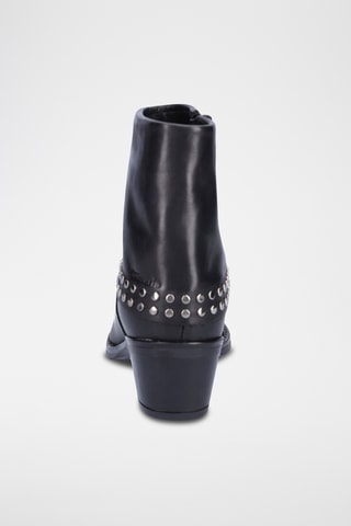 Bottines en cuir - Noir
