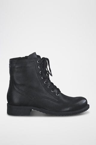Bottines en cuir - Noir