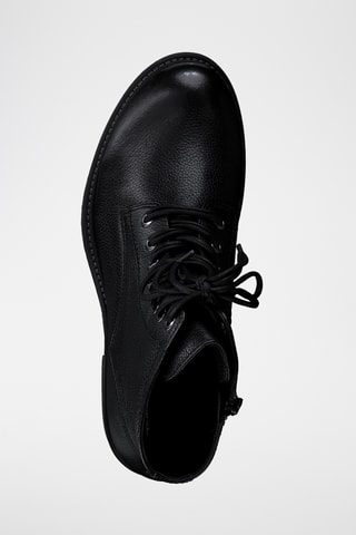 Bottines en cuir - Noir