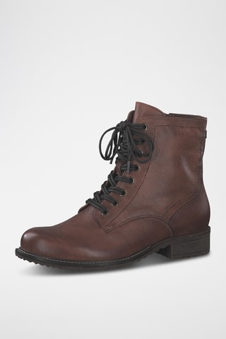 Bottines en cuir - Camel