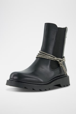 Bottines en cuir - Noir